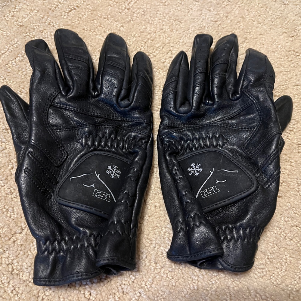 RSL English Winter Leather Riding Gloves